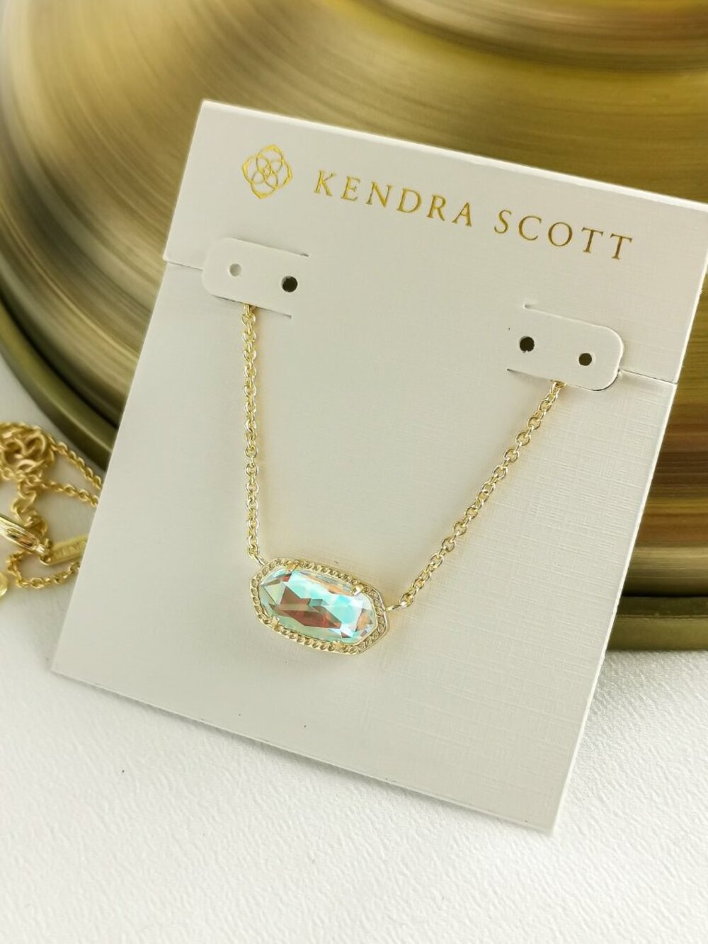 Kendra Scott Elisa Dichroic Glass Necklace NEW